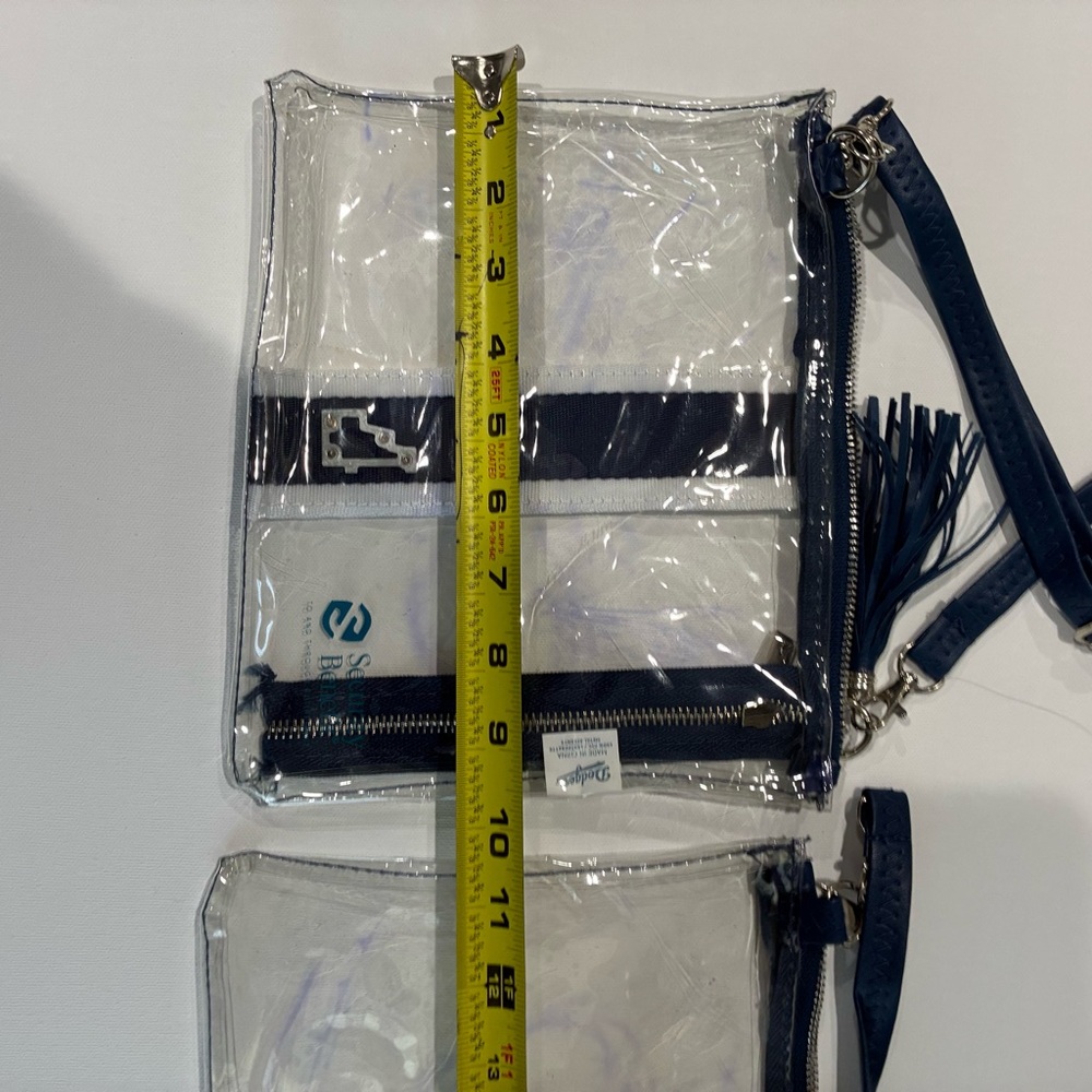 Clear and Navy LA Dodgers Crossbody Bag - Picture 7 of 7